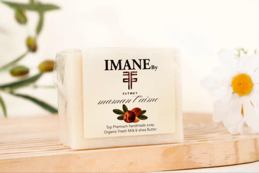 Savon Artisanal Imane– Lait Frais Bio & Beurre de Karité - Hydratation Premium