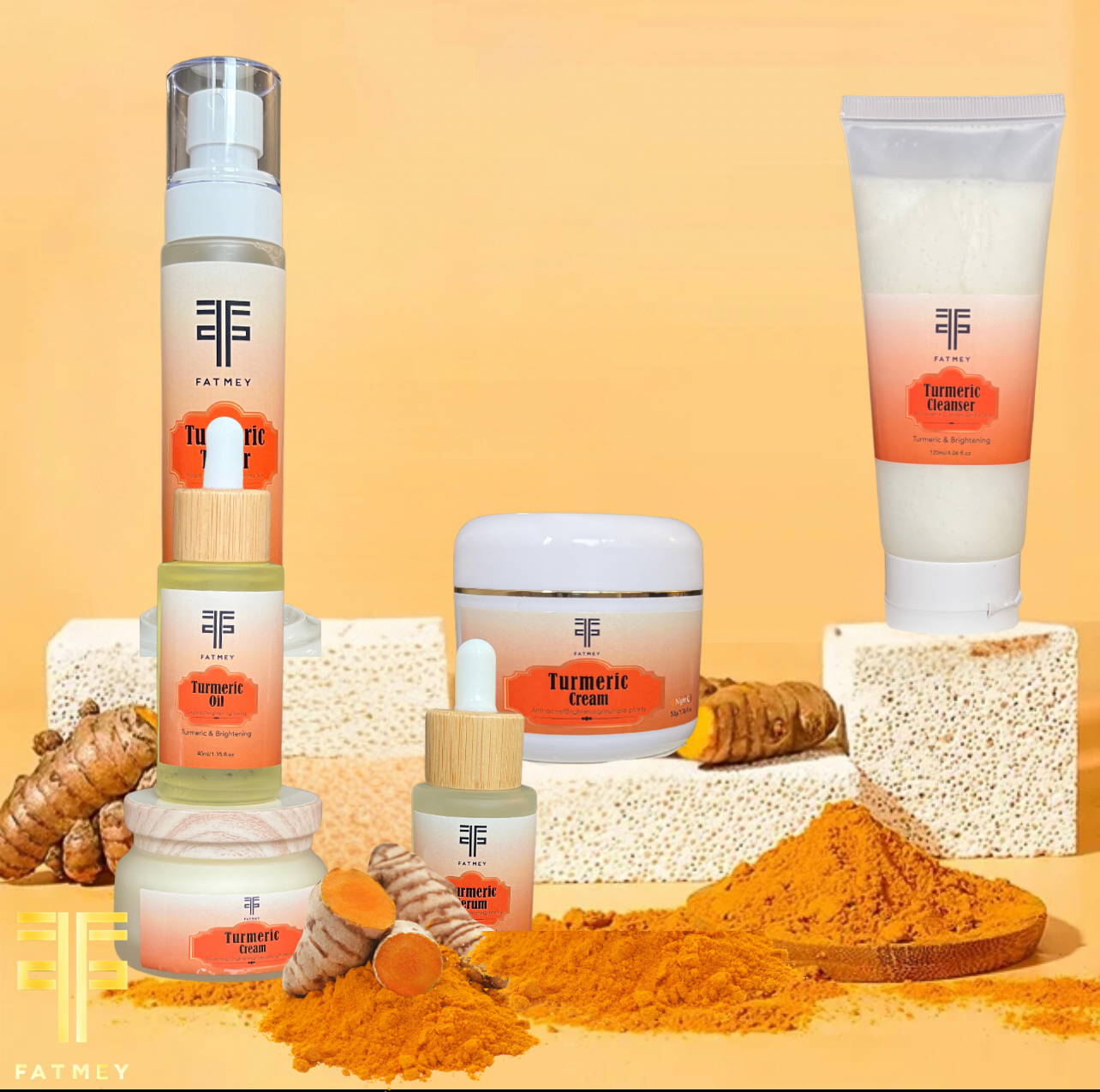Turmeric Six-Piece Set - Soin Visage au Curcuma