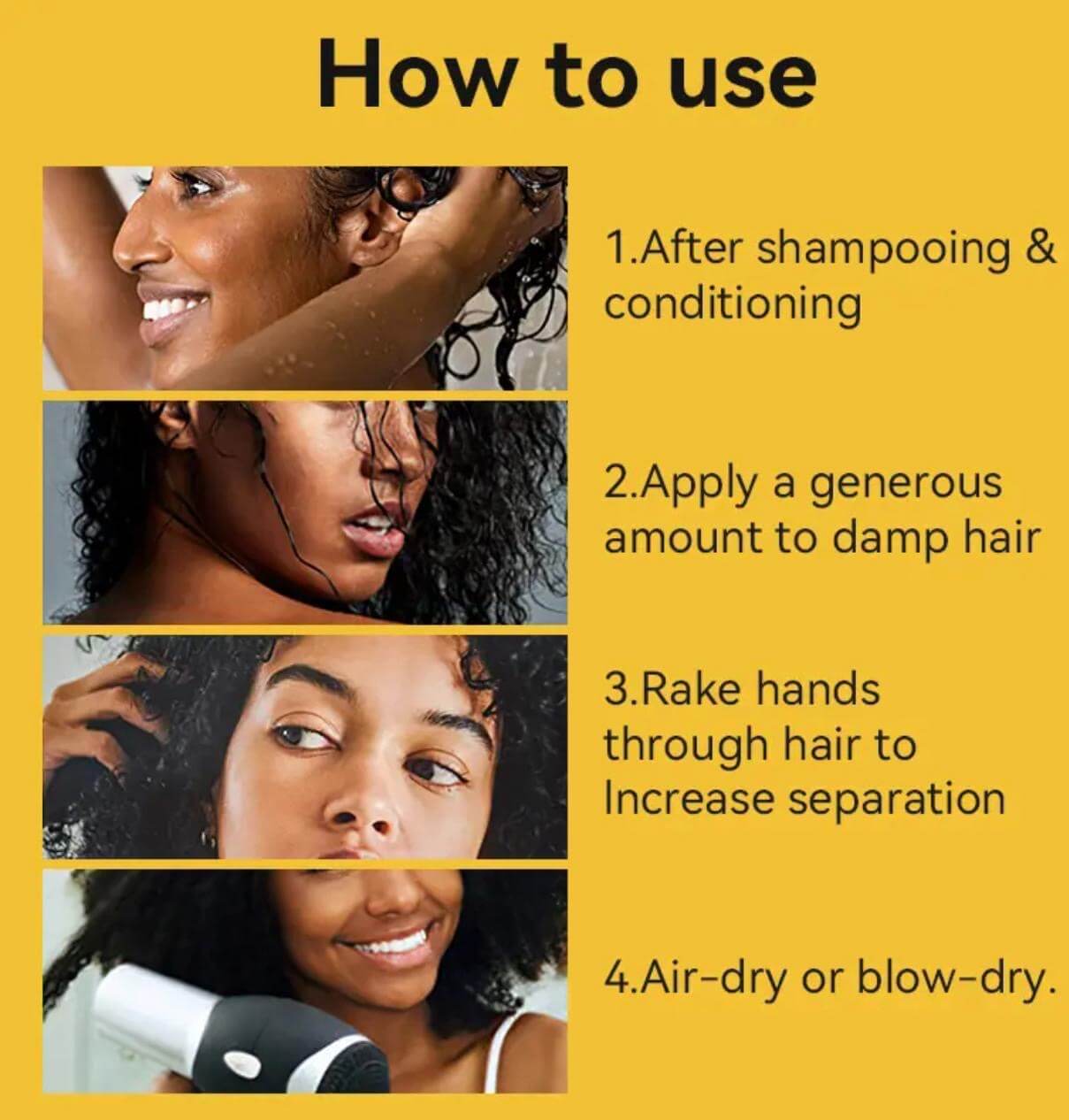 Crème Pour Boucles Définies et Sans Frisotis